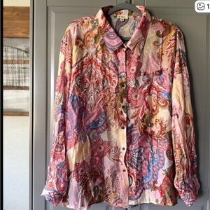 POL Multicolor Paisley Shirt